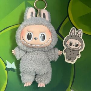 Sesame Bean Labubu Plush Keychain (Authentic)